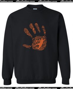 handball fingerabdruck hand 1010 Sweatshirt AI