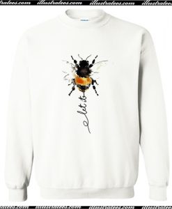 Bumble bee watercolor let it be Sweatshirt AI