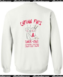 Captain Fin's Take Out Sweatshirt Back AI