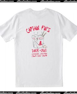 Captain Fin's Take Out T Shirt Back AI