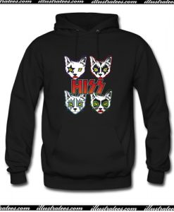 Cat Hiss Rock Hoodie AI