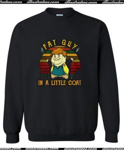 Chris Farley fat guy in a little coat Sweatshirt AI