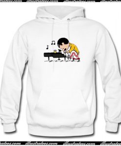 Freddie Peanuts Playing Piano Trending Hoodie AI