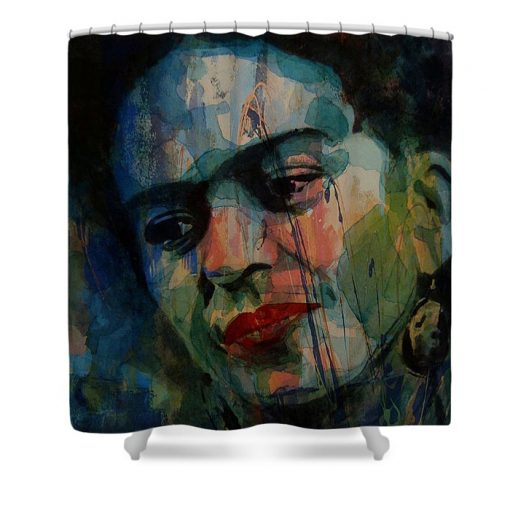 Frida Kahlo Colourful Icon Shower Curtain AI