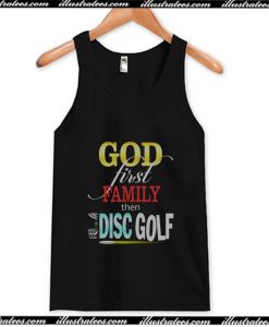 God First Family Then Golf Tank Top AI