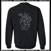 Heart Lines Sweatshirt Back AI