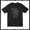 Heart Lines T Shirt Back AI