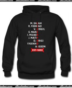 Liverpool Never Give Up Players Hoodie AI