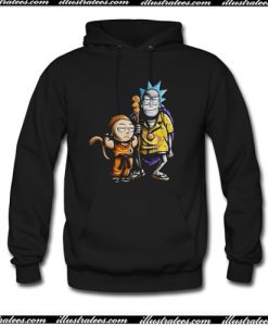 Rick And Morty Dragon Ball Z Hoodie AI