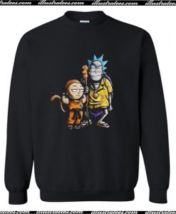 Rick And Morty Dragon Ball Z Sweatshirt AI