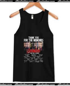 Thank You for the Memories Avengers 2008 2019 Tank Top AI