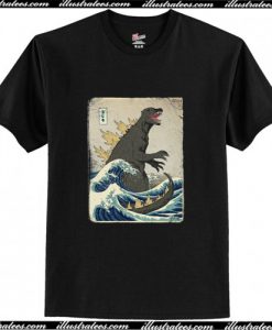 The Great Godzilla off Kanagawa T-Shirt AI