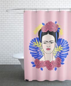 Tribute to Frida Shower Curtain AI