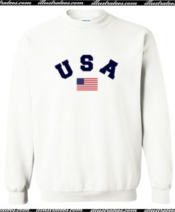 USA Flag Sweatshirt AI