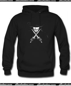 Vendetta Man With Knifes Hoodie AI