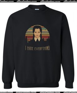Wednesday Addams I Hate Everything Sweatshirt AI