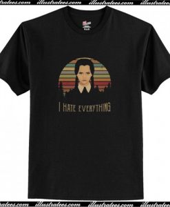 Wednesday Addams I Hate Everything T-Shirt AI