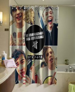 5 Second of Summer 5SOS Shower Curtain AI