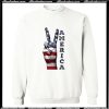 America Flag Free Finger Sweatshirt AI
