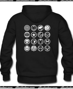 Avengers Heroes Icon Back Hoodie AI