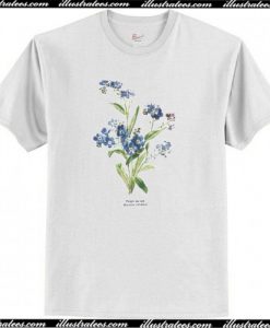 Forget Me Not Floral T-Shirt AI