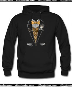 Halloween Pumpkin Tuxedo Hoodie AI