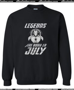 Iron Man Legends Are Born In July Sweatshirt AI