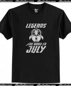 Iron Man Legends Are Born In July T Shirt AI