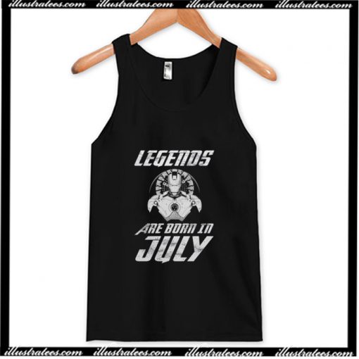Iron Man Legends Are Born In July Tank Top AI