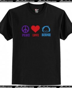 Peace Love Bernie Sanders T Shirt AI