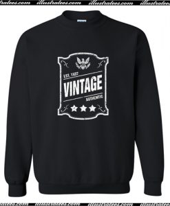 Vintage Authentic Est Trending Sweatshirt AI