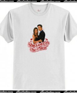 she got off the plane friends ross and rachel T Shirt AI