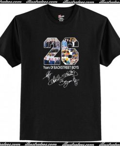 26 Years of Backstreet Boys All Signatures T-Shirt AI