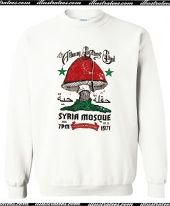 Allman Brothers Band Syria Mosque 1971 Sweatshirt AI