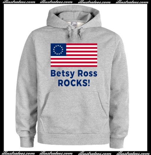 Betsy Ross Rocks Hoodie AI