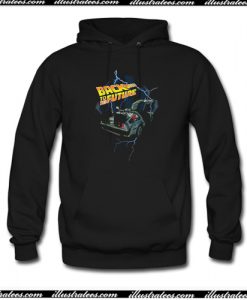 Black Distressed Back to the Future Hoodie AI