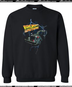 Black Distressed Back to the Future Sweatshirt AI