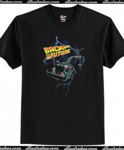 Black Distressed Back to the Future T-Shirt AI