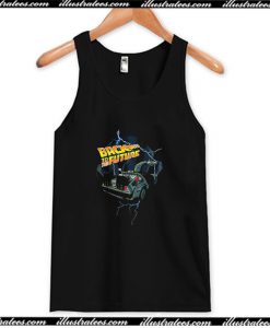 Black Distressed Back to the Future Tank Top AI