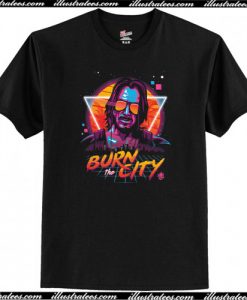 Cyberpunk 2077 Burn the City T-Shirt AI