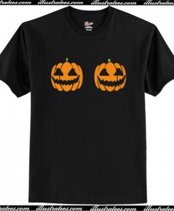 Halloween Pumpkin Boobs T-Shirt AI