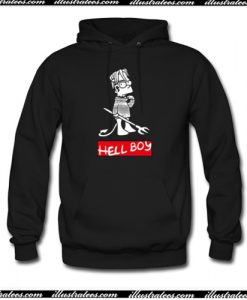 Hellboy Bart Simpson Hoodie AI