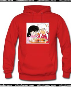 Inuyasha and Kagome Hotpot Hoodie AI