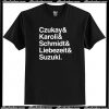 Krautrock Names List Design T-Shirt AI