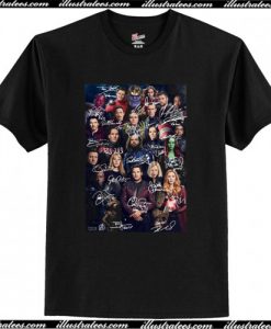 Marvel Avengers Endgame Poster Signature T-Shirt AI