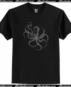 Octopus Ocean Graphic T-Shirt AI