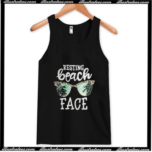 Resting Beach Face Tank Top-AI