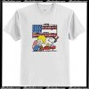 Schroeder Playing Piano Woodstock and Snoopy 4th of July T-Shirt AI