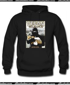 Vegan Militan Animal Liberation Hoodie AI