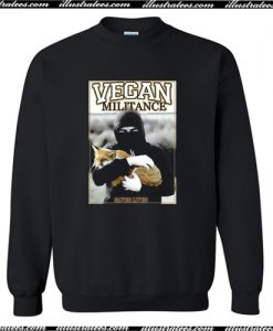 Vegan Militan Animal Liberation Sweatshirt AI